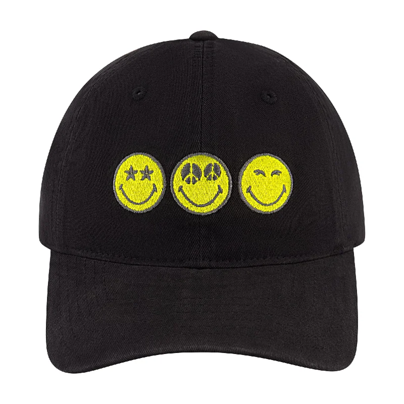 Smileyworld Smilie Peace Eyes Dad Cap