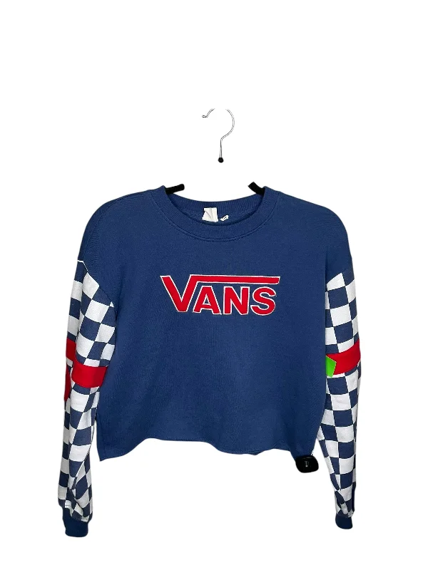 Sweatshirt Crewneck By Vans In Blue, Size: S