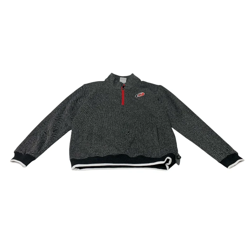 Athletic Sweatshirt Collar By Nhl In Grey, Size: M