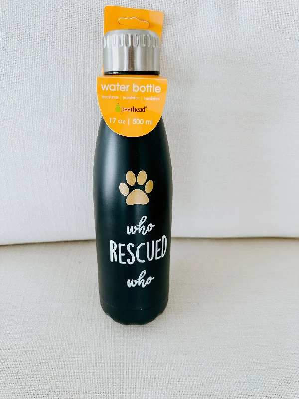 Who Rescued Who Water Bottle