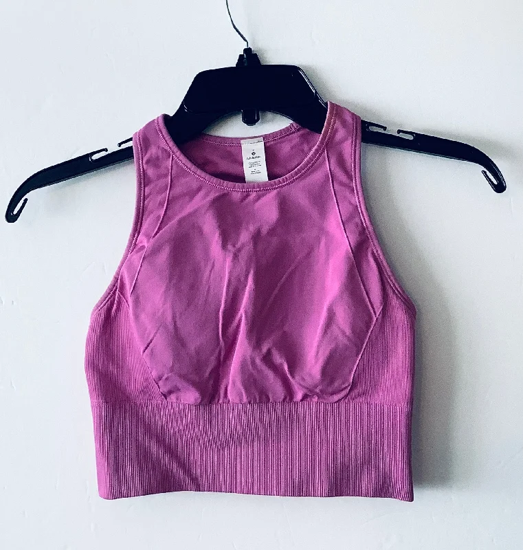 Athletic Bra By Lululemon In Pink, Size: 4