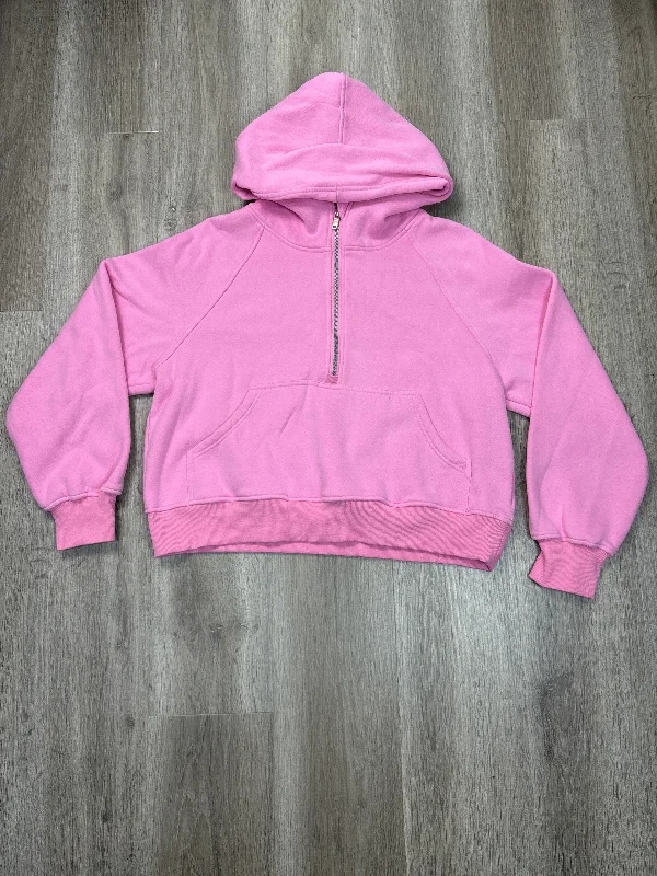 Sweatshirt Hoodie By Cmf In Pink, Size: L