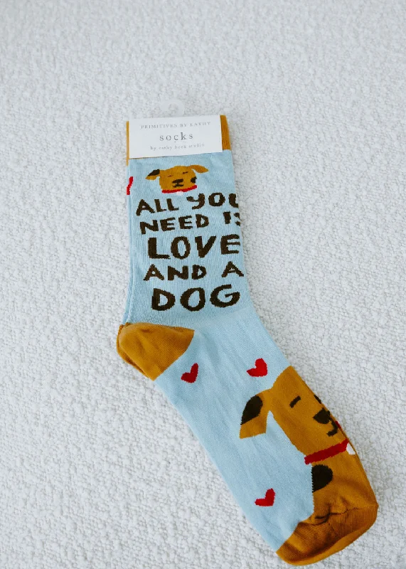 Love and a Dog Socks