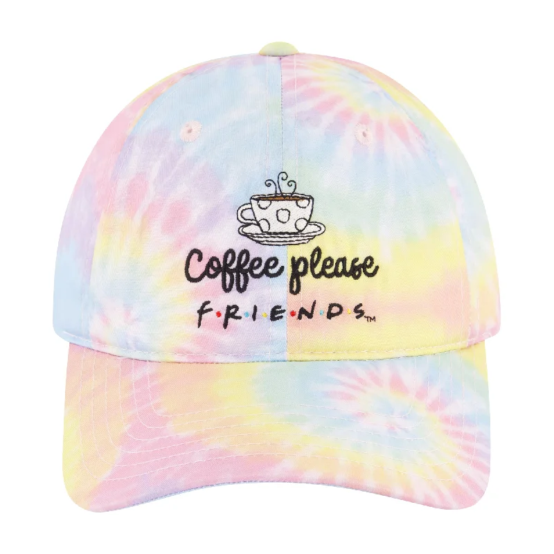 WB Friends Coffee Please Tie Dye Dad Cap