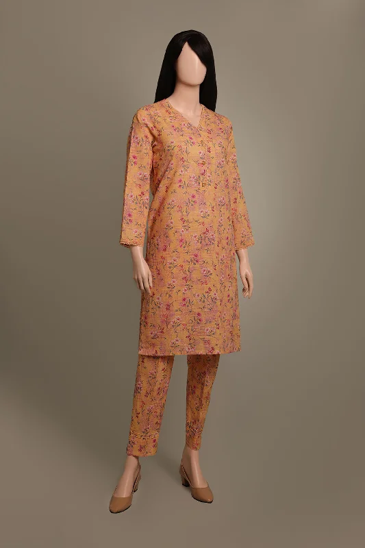 Printed Khaddar Stitched 2 Piece (Shirt/Trouser)