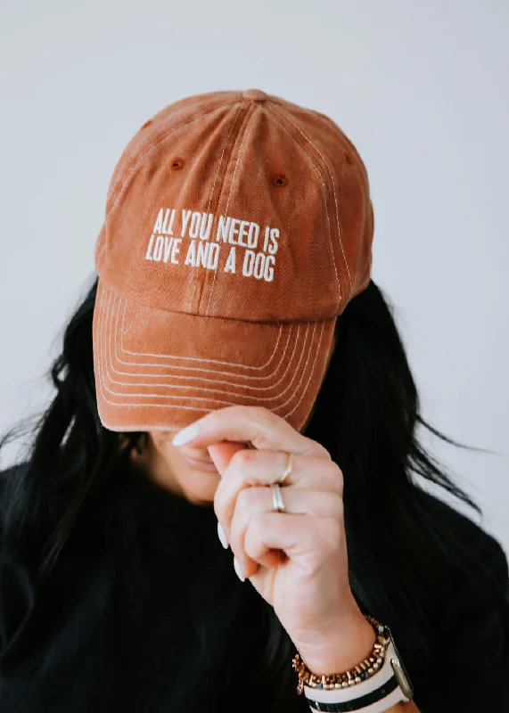 Love and a Dog Baseball Cap