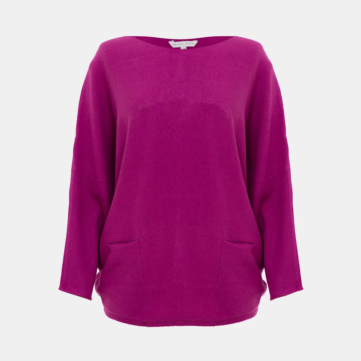 Ladies Purple Batwing Jumper