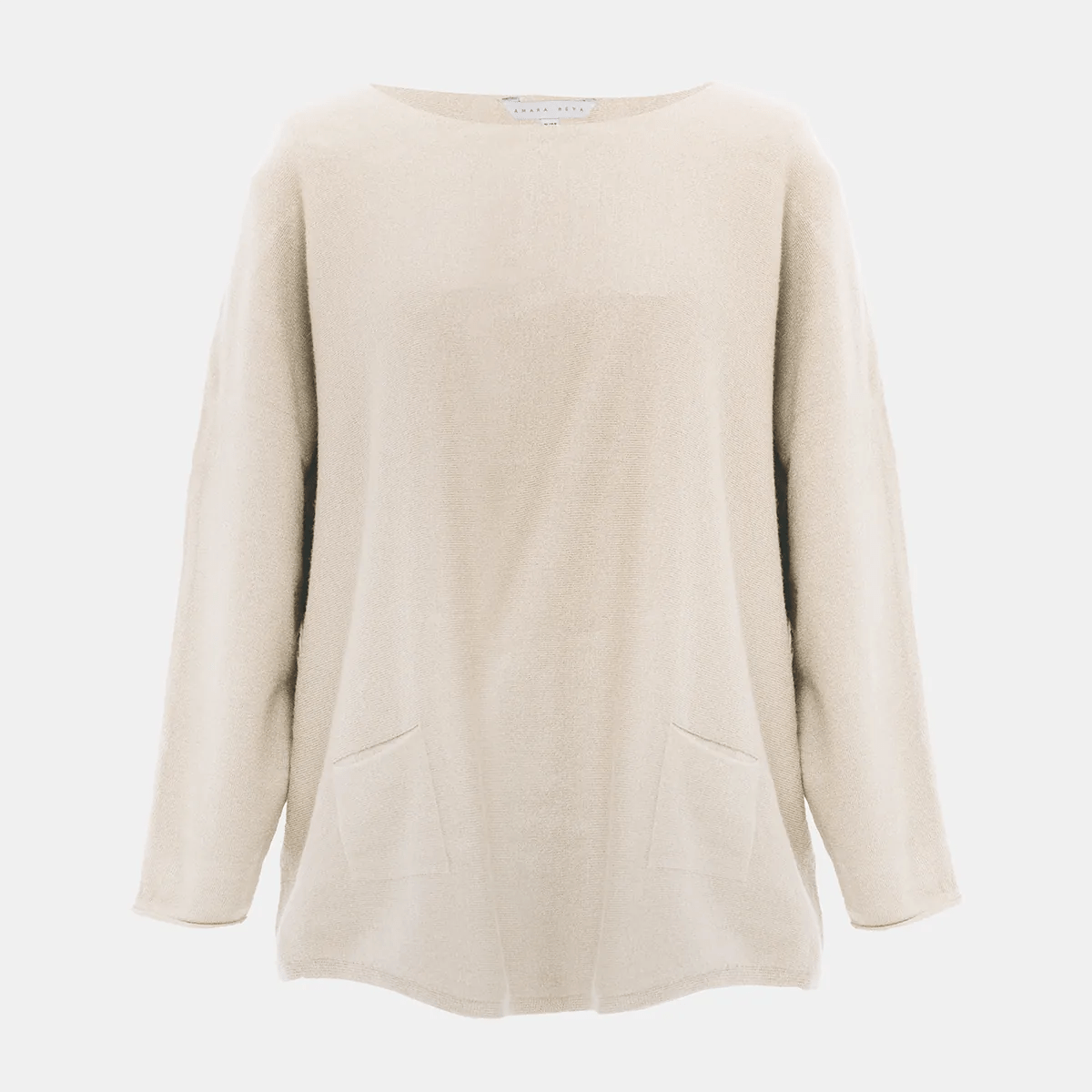 Ladies Ecru Batwing Jumper