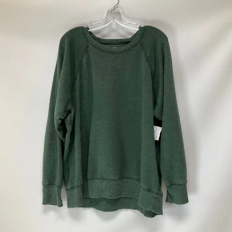 Sweatshirt Crewneck By Aerie In Green, Size: Xl