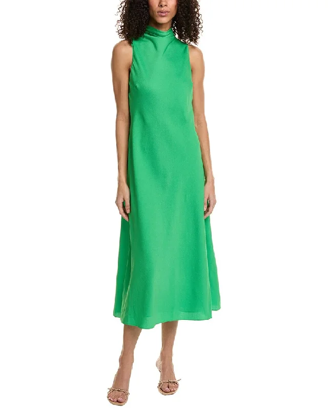 Ted Baker Hammered Cowl Neck Midi Dress