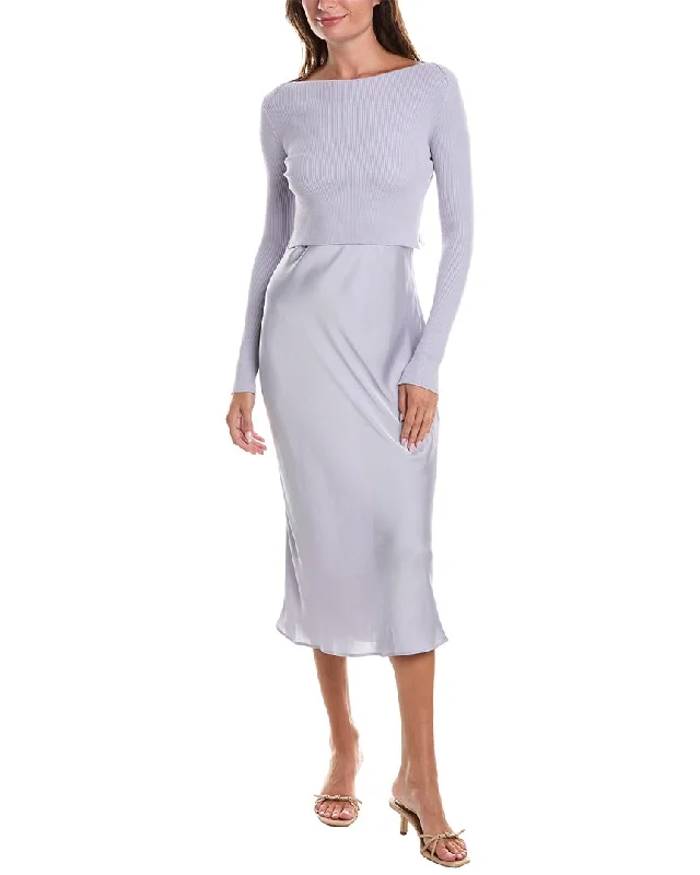 AllSaints 2pc Hera Popover Sweater Maxi Dress