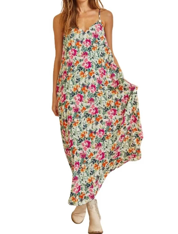 Click Click Bloom Maxi Dress In Floral Print