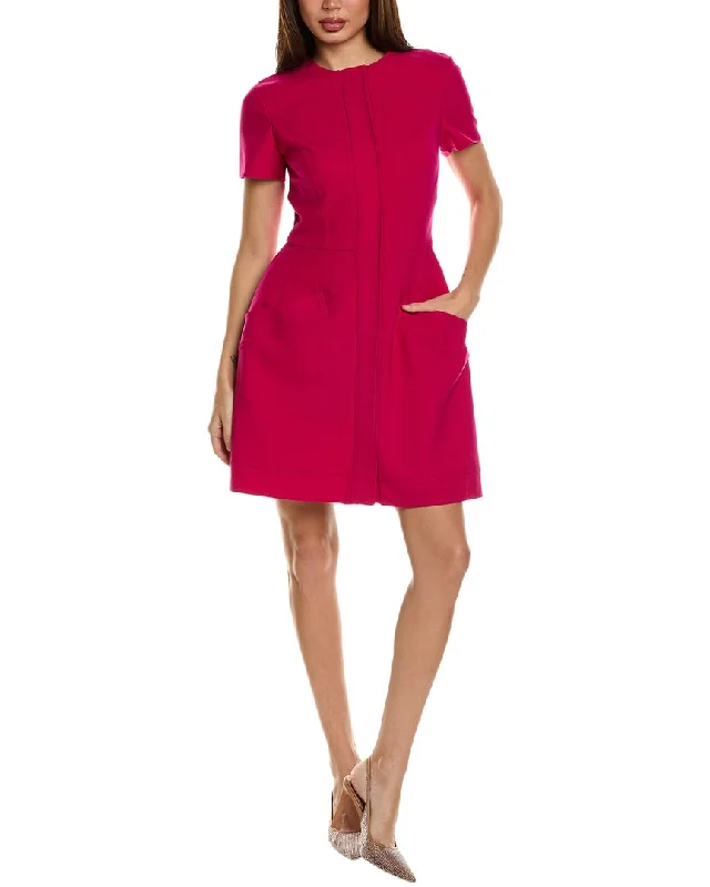 Oscar de la Renta Wool-Blend Mini Dress