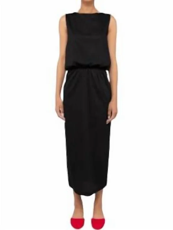 Yoko Midi Skirt In Black