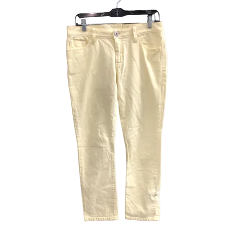 Jeans Straight By Banana Republic In Yellow, Size: 6