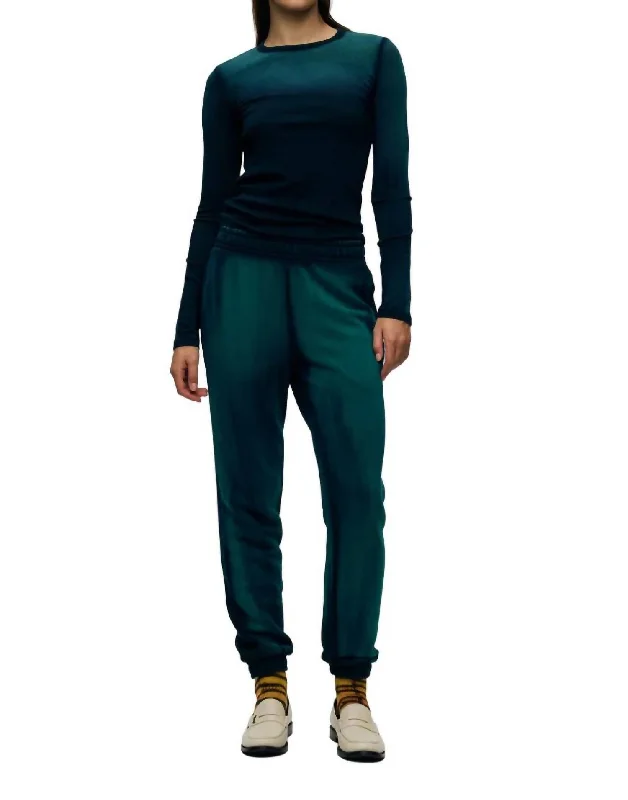 Brooklyn Sweatpants In Teal Blue Cast