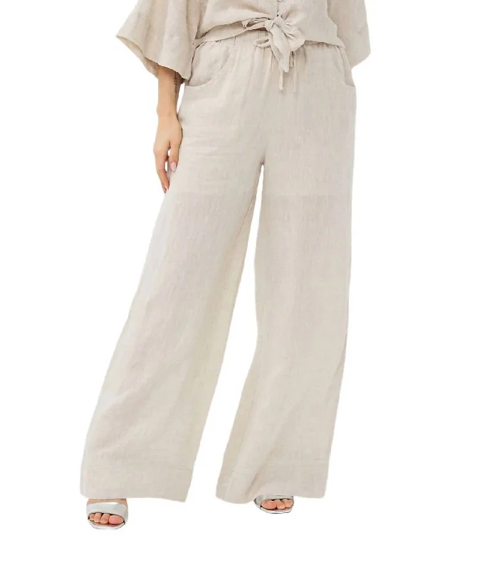 Linen Trouser In Natural