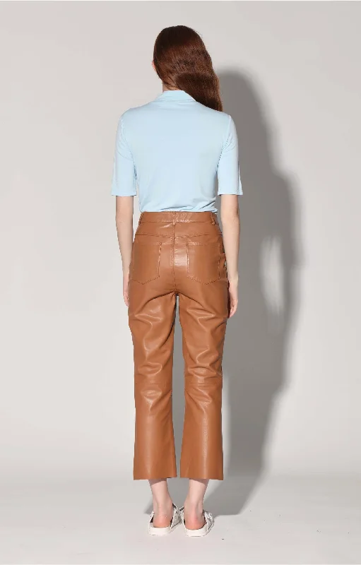 Selma Pant, Camel - Leather