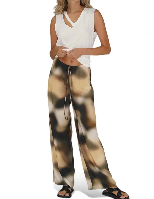 Trento Drawstring Pant In Asteras Print