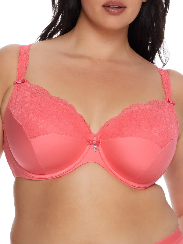 Curvy Couture Women's Tulip Lace Bra